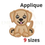 Applique Puppy Labrador Dog animal