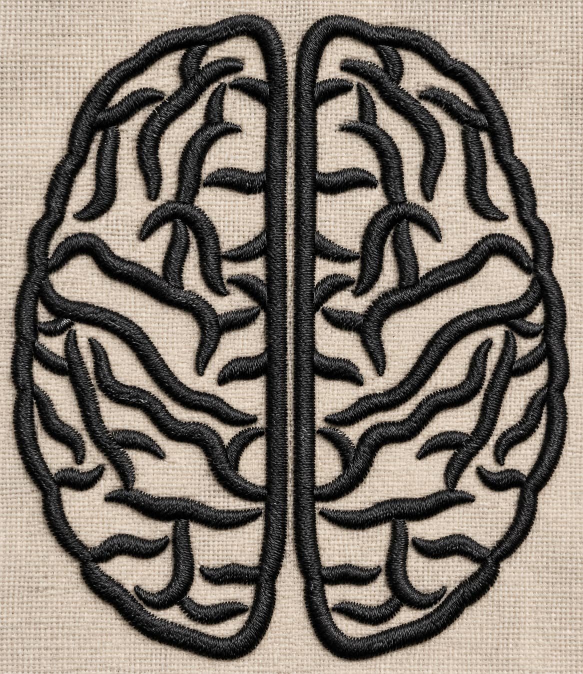 Brain Embroidery Design - Image 3