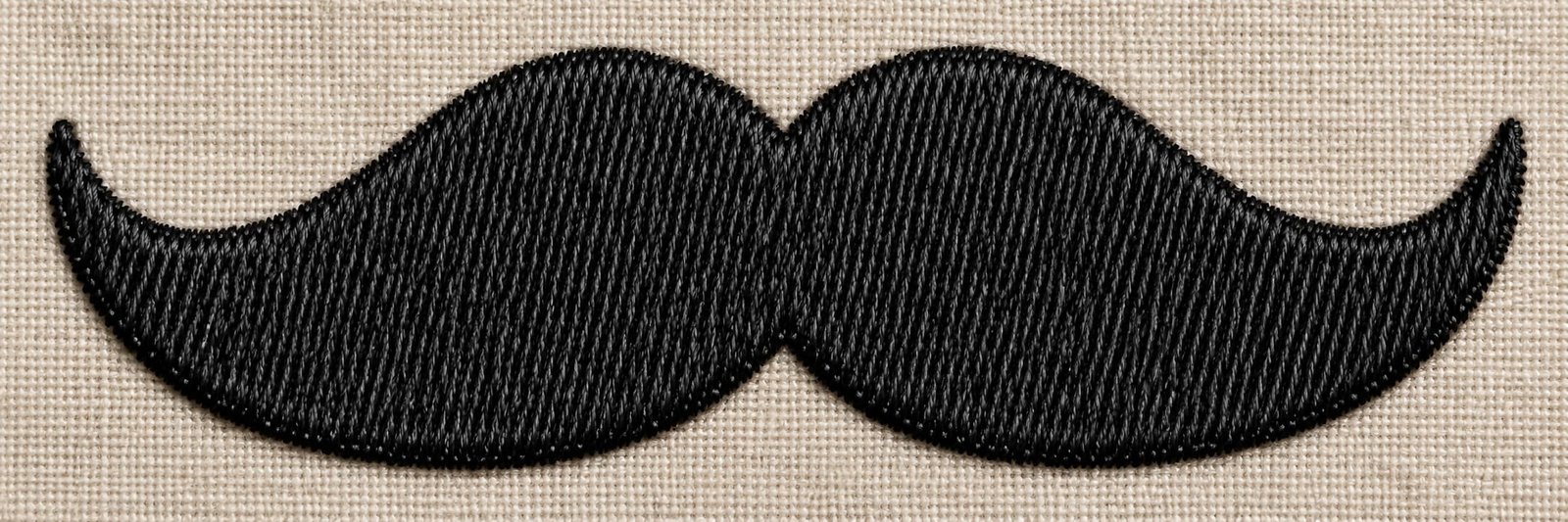 Mustache Embroidery Design - Image 3