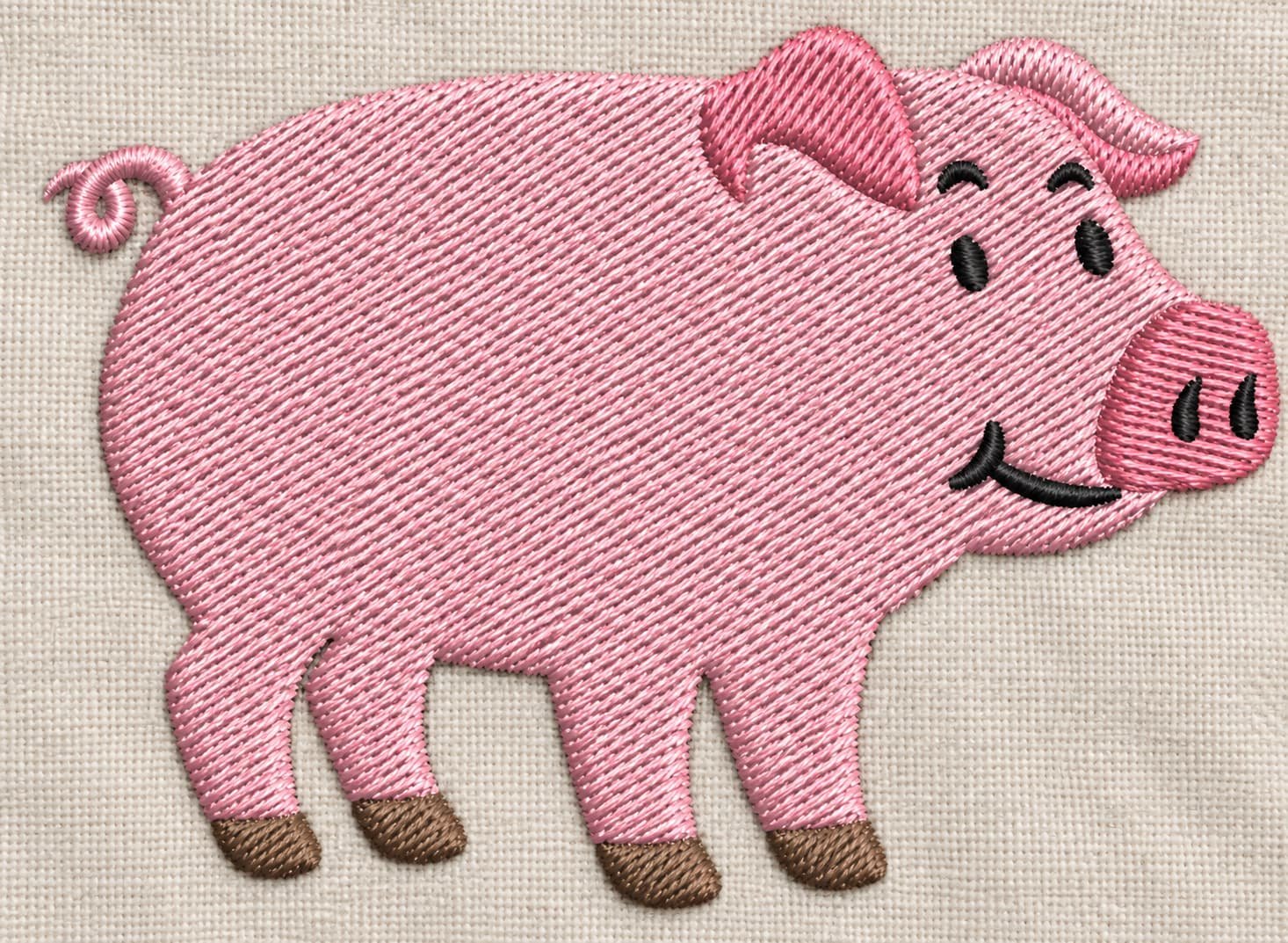 Baby Pig Embroidery design - Image 3