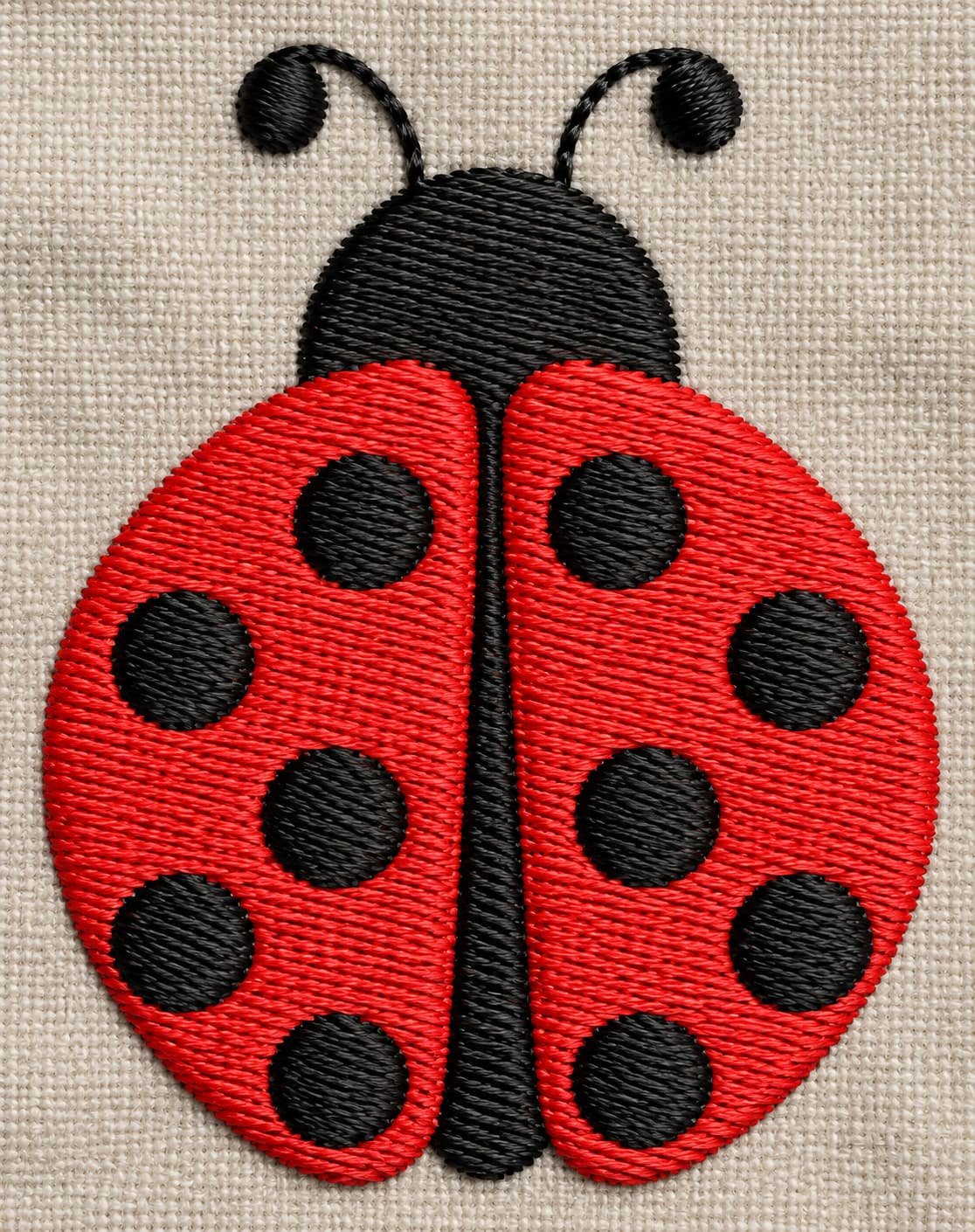 Ladybug Embroidery Design - Image 3