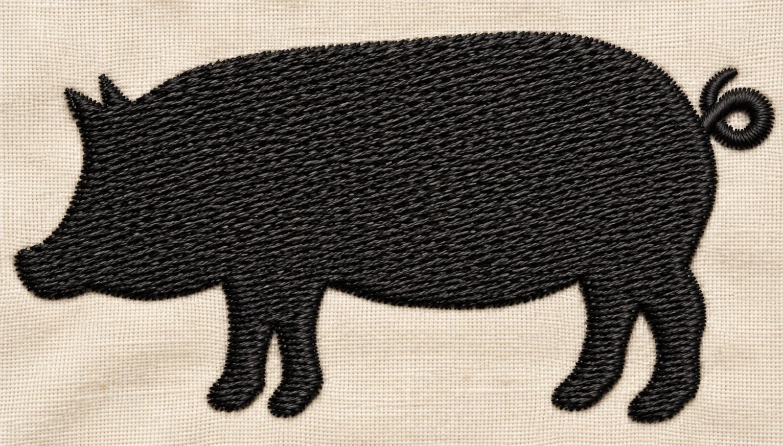 Pig Embroidery design - Image 3