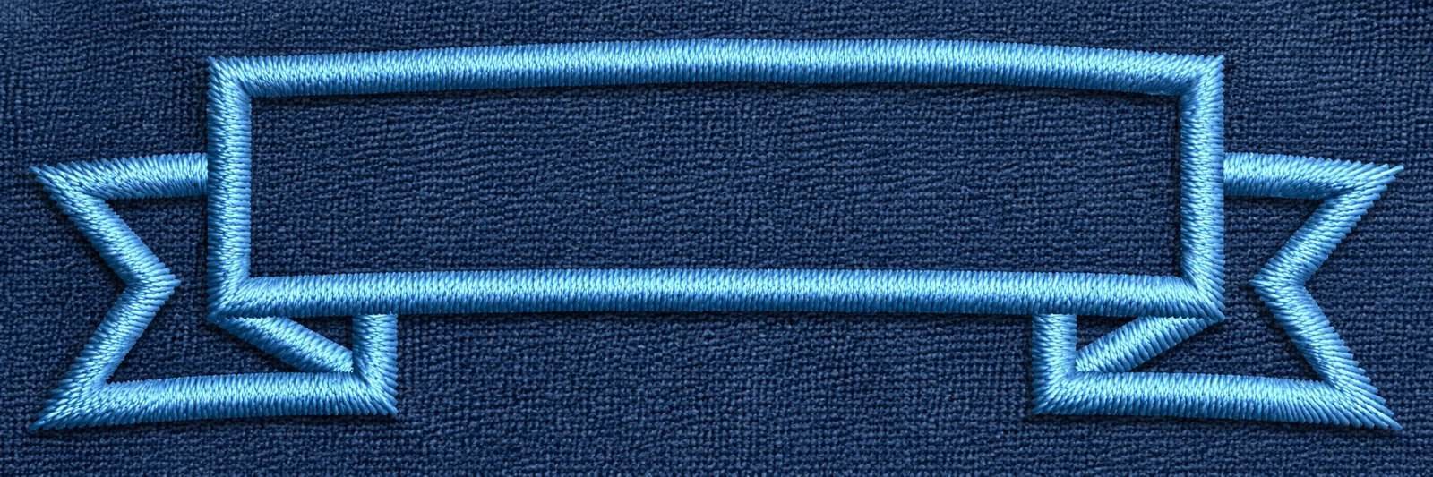 Rectangle Banner Label Embroidery Design - Image 3