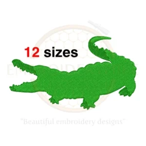 Buy Alligator machine embroidery design