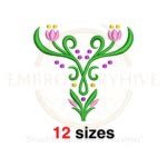 Buy Anna bodice lace embroidery design for machines