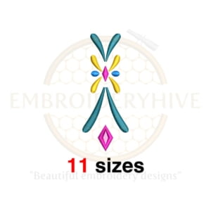 Buy Anna coronation skirt embroidery design