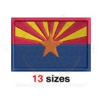 Buy Arizona flag embroidery design