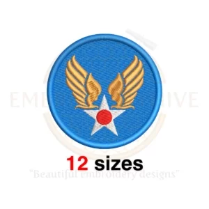 Buy Army Air Corps logo embroidery design