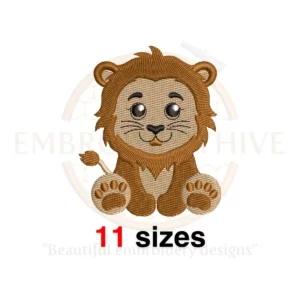 Buy Baby lion machine embroidery design