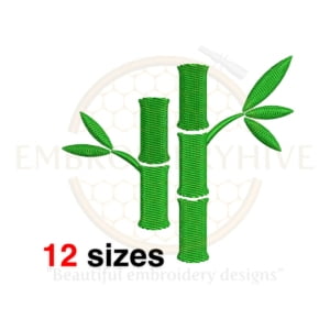 Buy Bamboo machine embroidery design