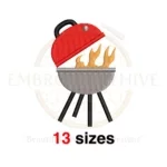 Buy Barbecue machine embroidery design