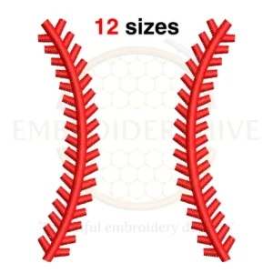 Buy Machine embroidery design of baseball laces