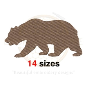 Buy Bear machine embroidery design