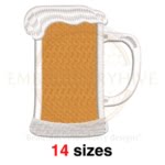 Buy Beer mug machine embroidery design