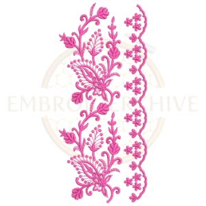 Buy border machine embroidery design