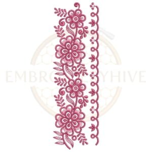 Buy border machine embroidery design