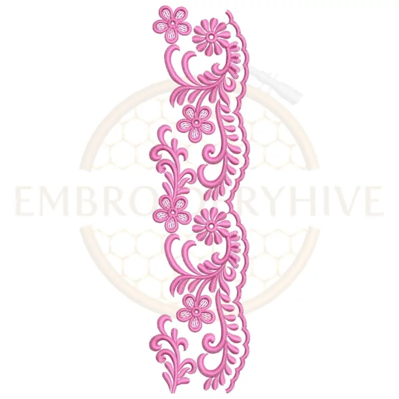 Border Embroidery Design(E-0258) - EmbroideryHive