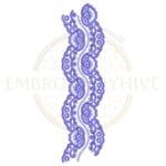 Buy flower border machine embroidery design