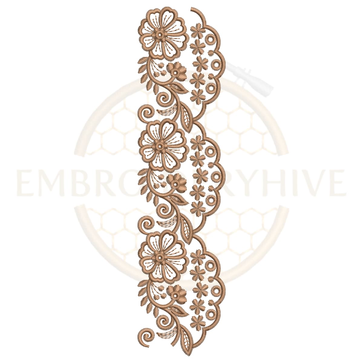 Buy border machine embroidery design