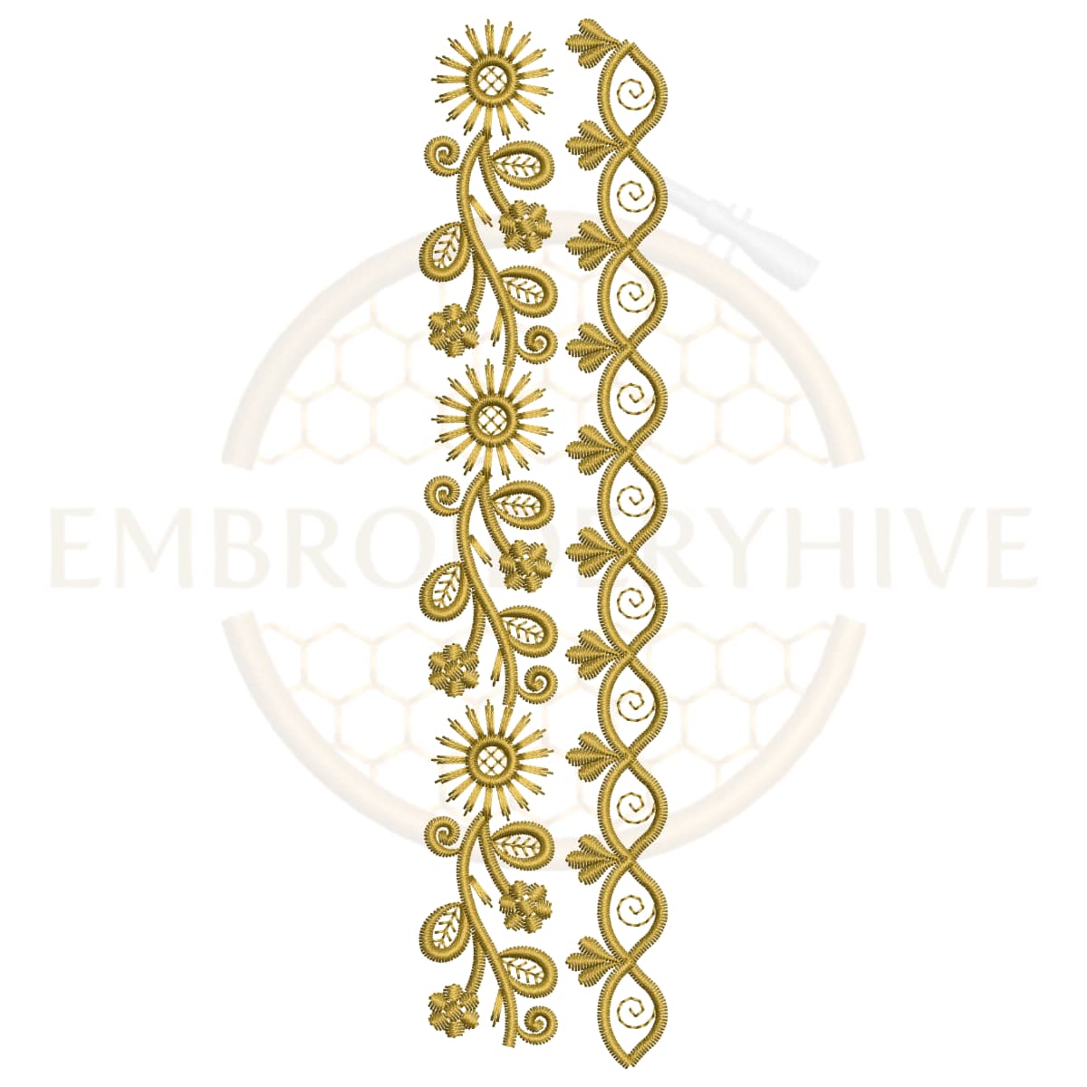 Buy border machine embroidery design