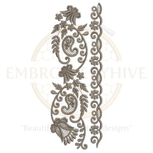 Buy border machine embroidery design