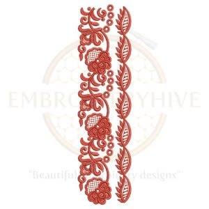 Buy border machine embroidery design