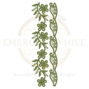 Buy border machine embroidery design