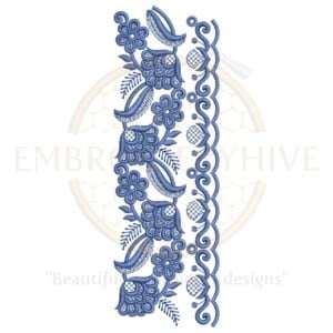 Buy border machine embroidery design