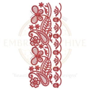 Buy border machine embroidery design