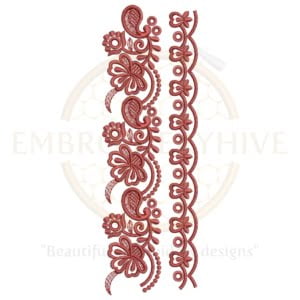 Buy border machine embroidery design