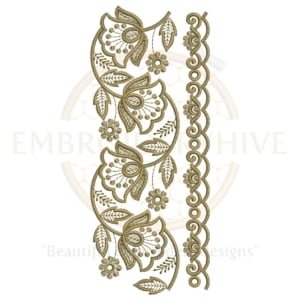 Buy border machine embroidery design