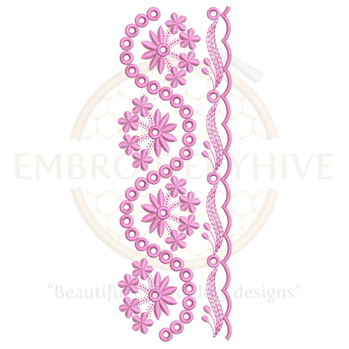 Buy border machine embroidery design