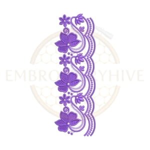 Buy border machine embroidery design