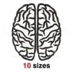 Buy Brain machine embroidery design