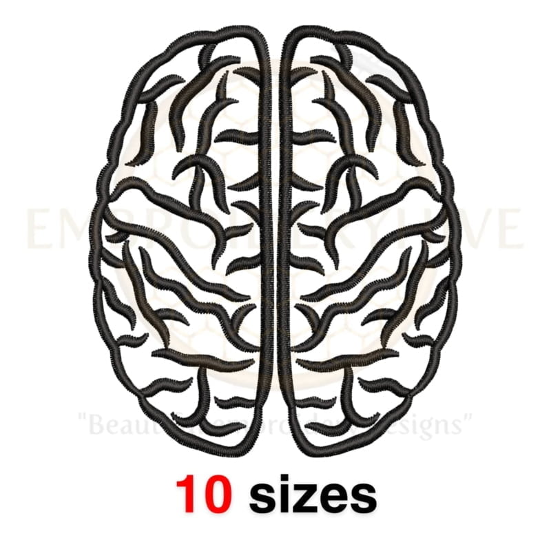 Buy Brain machine embroidery design