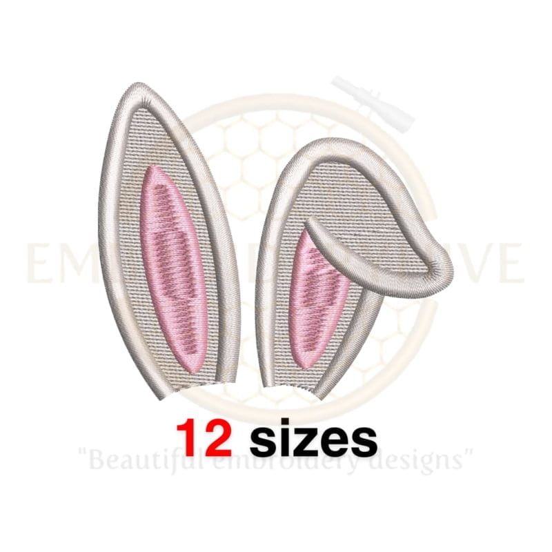 Buy Machine embroidery design of bunny ears