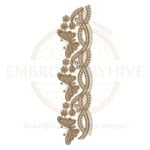 Buy Butterfly border machine embroidery design
