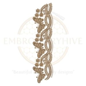 Buy Butterfly border machine embroidery design