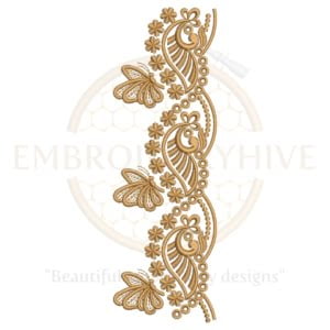 Buy Butterfly Border machine embroidery design