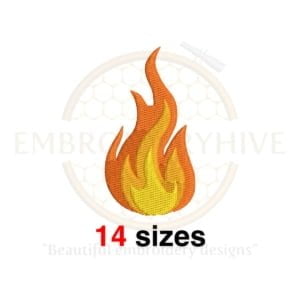 Buy Camp fire machine embroidery design