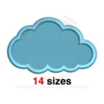 Buy Machine embroidery design of a cloud