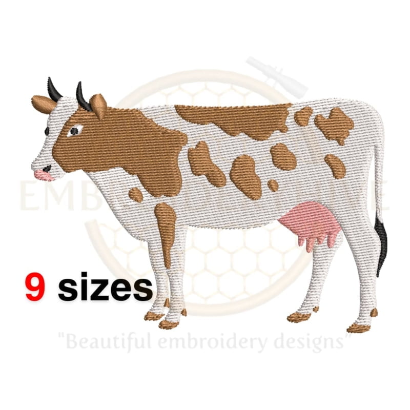 Buy Cow machine embroidery design