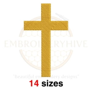 Buy Cross machine embroidery design