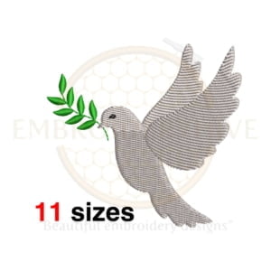 Buy Dove machine embroidery design