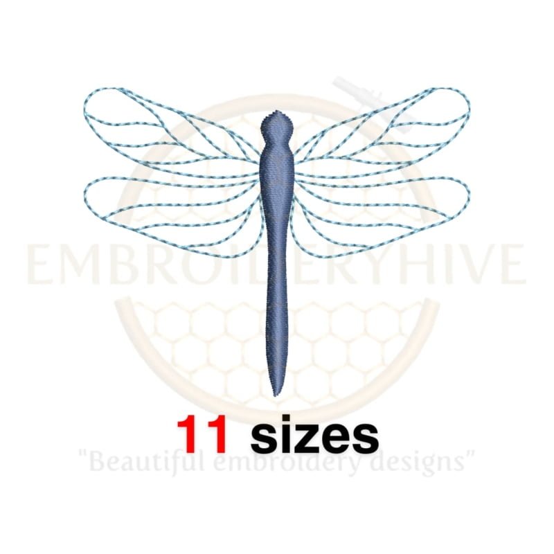 Buy Dragonfly machine embroidery design