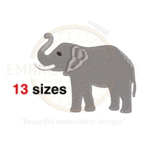 Buy Elephant machine embroidery design