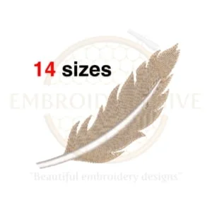 Buy Feather machine embroidery design