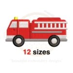 Buy Fire truck machine embroidery design