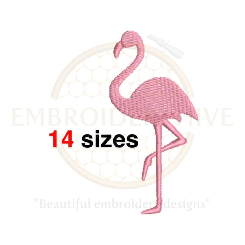 Buy Flamingo machine embroidery design