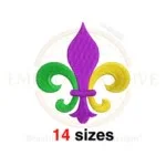 Buy Fleur de lis machine embroidery design